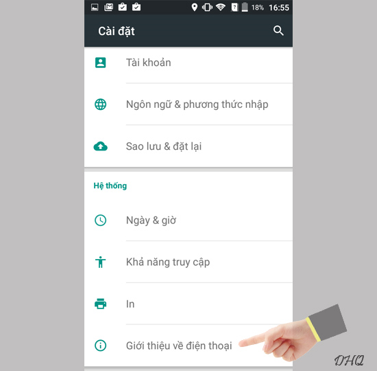 Vào giới thiệu về điện thoại